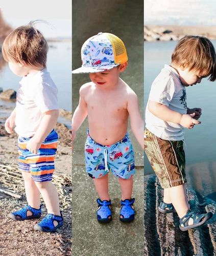Miniatura 2 de STQ - Zapatos acuáticos para niños y niñas, de secado rápido, sin cordones, sandalias para la playa, para nadar, para la alberca, para bebés y niños