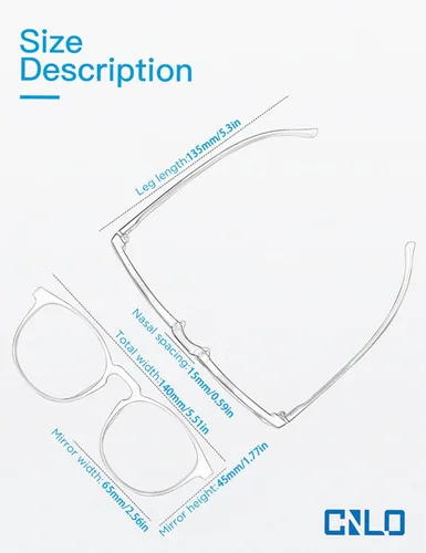 Miniatura 7 de Lentes de bloqueo de luz azul, lentes de computadora, antifatiga ocular, lentes de marco ligero, para hombres/mujeres (ámbar)