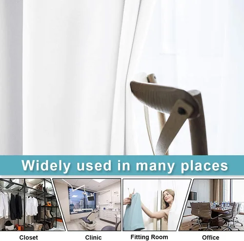 Miniatura 80 de RYB HOME - Cortinas extralargas de privacidad, para bloquear luz, de techo a suelo, para comedor, oficina, sala de estar, cine en casa, patio, 8.3