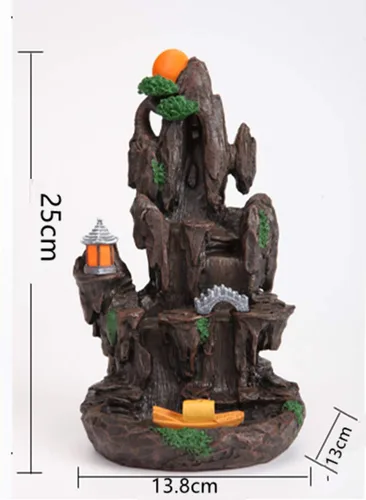 Miniatura 2 de semli Quemador de incienso grande, soporte para quemador de incienso, soporte para palo de incienso, decoración para el hogar y la oficina
