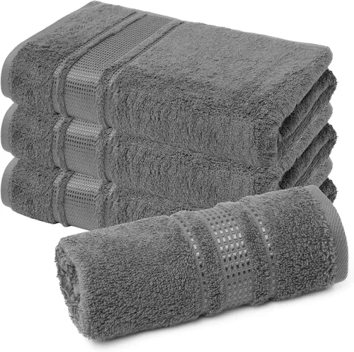 Miniatura 11 de Melissa Linen Toallas de Punta de Dedos Paquete de 4, 100% Algodón Turco, Toallas de Mano Pequeñas para Cuerpo y Cara, 12 x 18 pulgadas, Suaves
