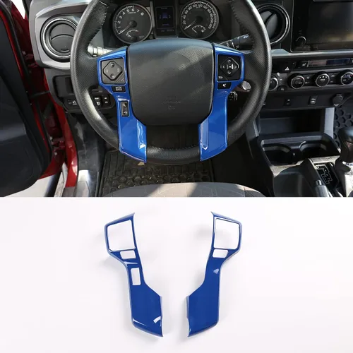 Molduras Cromadas para Volante de Automóvil Cubiertas Adhesivos Calcomanías Compatible con Toyota Tundra 2014-2021 Tacoma 2016-2022 ABS Accesorios