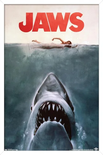 Miniatura 7 de Trends International Jaws - Póster de pared de una hoja, 14.725 x 22.375 pulgadas, versión con marco negro