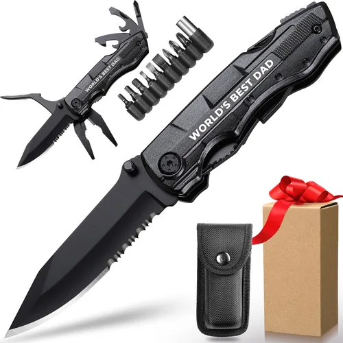 Miniatura 8 de Ideas de regalos para esposa, cuchillo multiherramienta con tinta P de la mejor esposa, regalos de Navidad para esposa del marido, rellenos