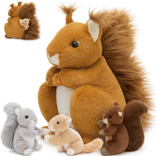 Miniatura 31 de MaoGoLan 5 piezas de peluche de foca gorda con 4 bebés en el interior - Almohada gigante de animal de peluche de foca ultrasuave de 20 pulgadas