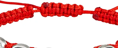 Miniatura 3 de Needzo Pulsera de cuentas rojas de ángel guardián de San Miguel de 8 pulgadas