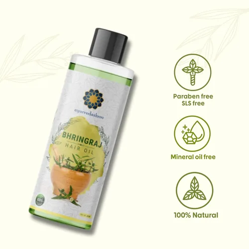 Miniatura 4 de Aceite para el cabello AYURVEDASHREE 6.76 fl oz., con Bhringraj, extracto de Amla, Kalonji, sésamo, aguacate, nuez, tomillo, jojoba, aceite