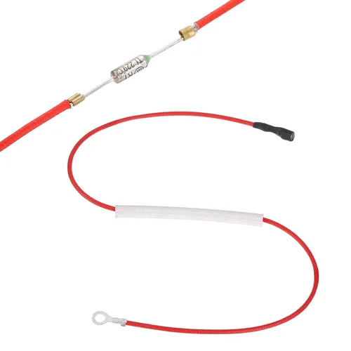 Miniatura 17 de MECCANIXITY Fusible universal de temperatura para olla de arrocera, 158.0 °F 10 A 250 V Fusible térmico de metal con terminal y terminal de anillo