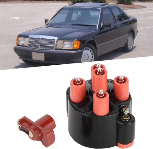 Miniatura 2 de Qiilu Kit de distribuidor de encendido, distribuidor y rotor, A0001584902 0001584902 para 190 W201/Coupe/G Class