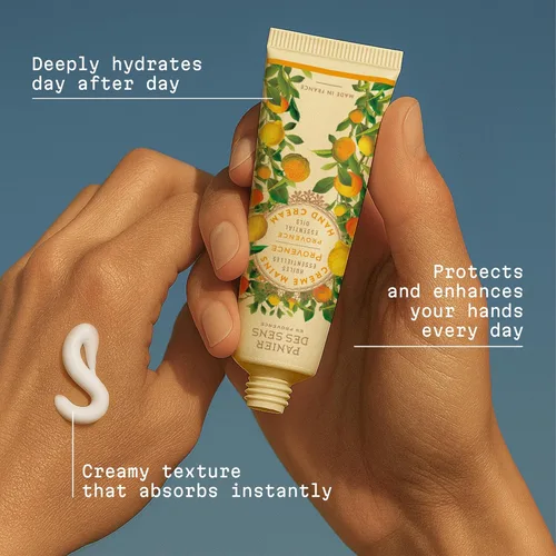 Miniatura 3 de Panier des Sens - Pequeña Crema de Manos para Manos Secas Agrietadas - Loción Mini de Manos para Piel Seca de Provenza - Con Mantequilla de Karité