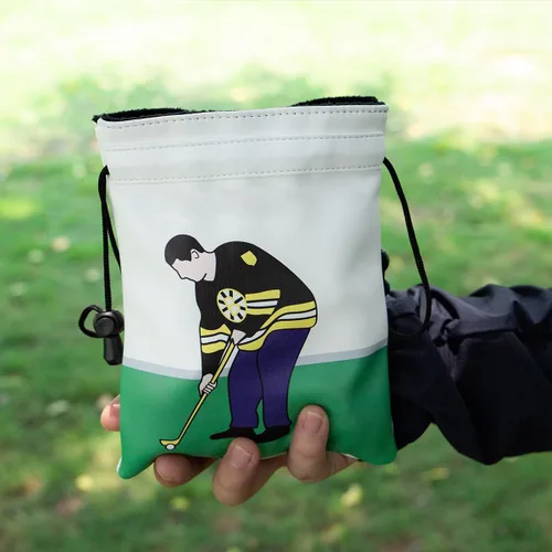 Miniatura 6 de montela golf Bolsa para objetos de valor, Bolsa para bolsa de golf con cordones Bolsa para tees de golf de cuero Bolsas para tees de golf