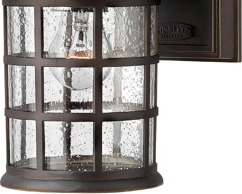 Miniatura 4 de Hinkley Freeport - Linterna pequeña de 1800 oz para montaje en pared, diseño de Nueva Inglaterra, aluminio fundido, vidrio semillero transparente