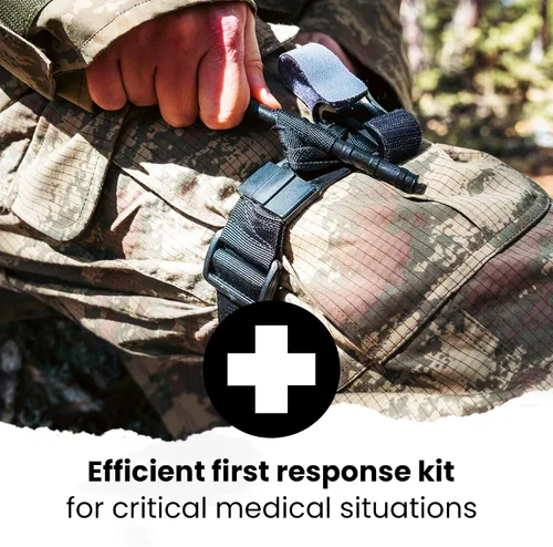 Miniatura 5 de IFAK (kit de primeros auxilios individual) Kit de trauma con torniquete CAT - Bolsa médica para táctica, al aire libre, senderismo, militares - Kit