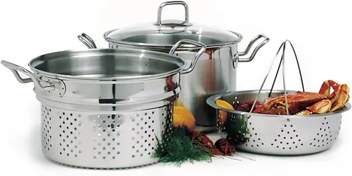 Miniatura 2 de Norpro8-Quart Corona Steamer Cocina de acero inoxidable 4piezas
