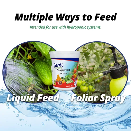 Miniatura 7 de Jack's Classic 12-15-30 Fertilizante soluble en agua para alimentos vegetales con micronutrientes, 1.5 libras, paquete de 2 – Crecimiento de plantas