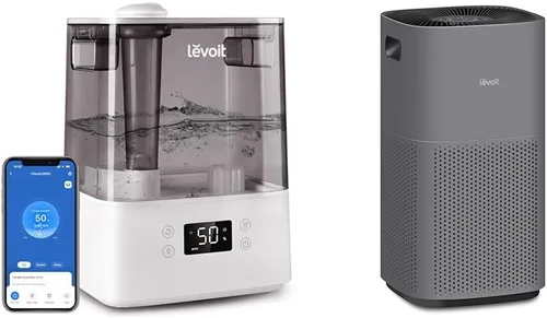LEVOIT Humidificadores para dormitorio, habitación grande, hogar, (6L) y purificadores de aire para el hogar, habitación grande, cubre hasta 3175