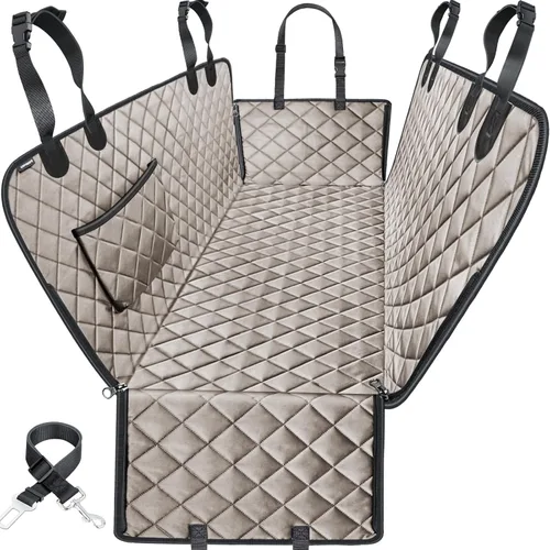 Miniatura 15 de URPOWER Funda de asiento para perro, hamaca 100% impermeable, 600D, resistente, a prueba de arañazos, antideslizante, duradera, suave