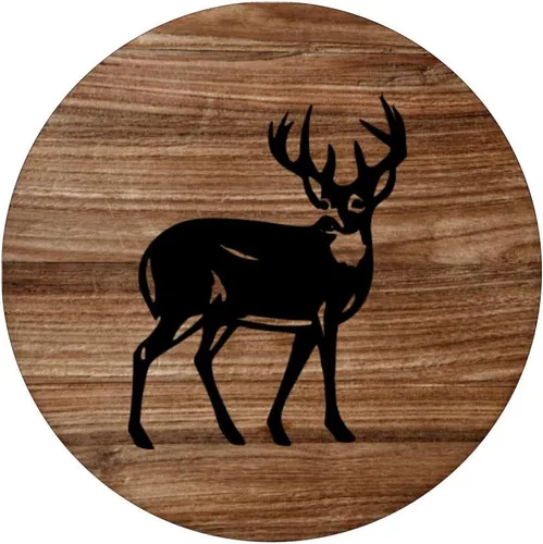 Miniatura 3 de Buck deer caza tabla de madera exterior Pop Socket – PopSockets Grip y soporte para teléfonos y tabletas