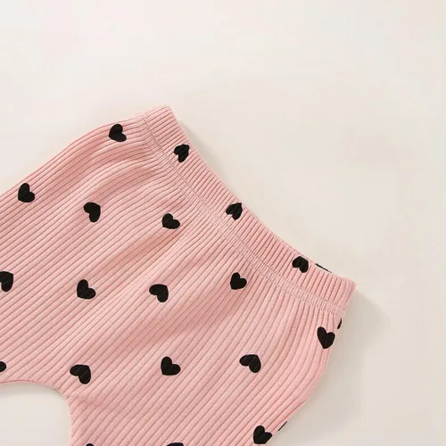 Miniatura 8 de Ropa para bebé recién nacida, para otoño e invierno, acanalada, con volantes, manga larga, conjunto de 3 piezas, 0 a 18 meses