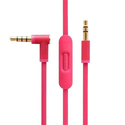 Miniatura 11 de Cable de audio de repuesto con micrófono en línea y control para auriculares Beats de Dr Dre Solo Studio Pro Detox Wireless Mixr Executive Pill