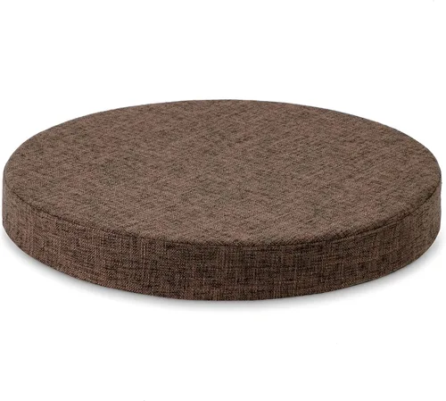 Miniatura 17 de Tromlycs Almohadilla de Cojín de Asiento Redondo para Silla de 14 Pulgadas para Sillas de Taburete Circular Cojín de Espuma Decorativo Beige
