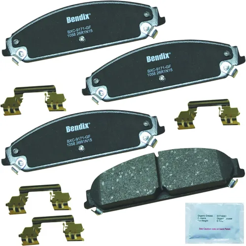 Miniatura 170 de Pastillas de freno delanteras cerámicas Bendix Priority1 CFC2302 para Hyundai Elantra 2021, Sonata 2022-2020, Kia K5 2023-2021