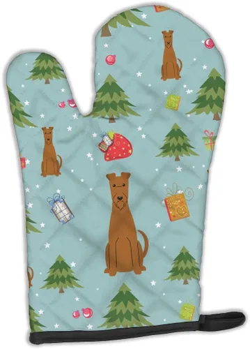 Miniatura 397 de Caroline's Treasures BB2732OVMT Dog House Collection Border Collie - Guante de horno grueso resistente al calor para sartenes calientes y horno