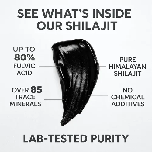 Miniatura 2 de Shilajit Auténtica resina Shilajit del Himalaya para hombres y mujeres, alto ácido fúlvico, energía y resistencia, apoyo inmunológico, más de 85