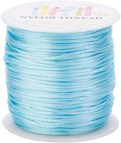 Miniatura 35 de Elecrelive - Cuerda de nailon de 200 yardas para pulseras, 200 yardas, cuerda de nailon para pulseras, 20 colores para collar, pulsera, joyería