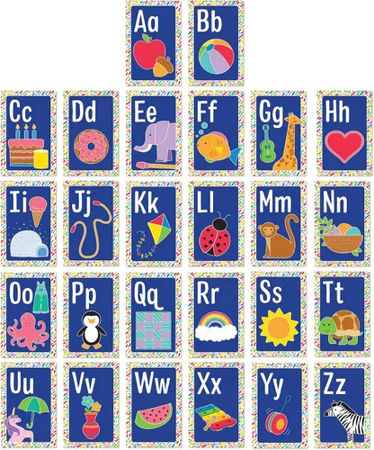 Miniatura 6 de Carson Dellosa Juego de 11 piezas de decoraciones fotográficas para tablón de anuncios del alfabeto y línea numérica, carteles de aprendizaje