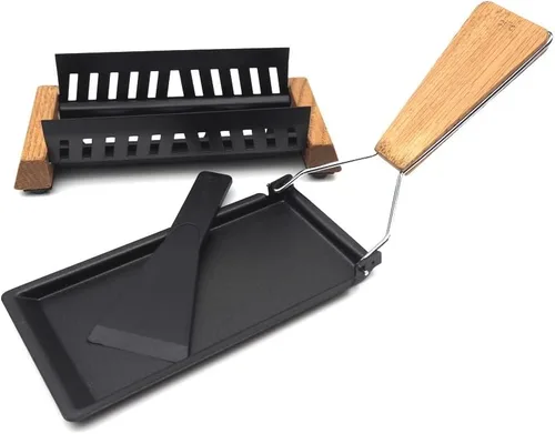 Miniatura 3 de Cilio Formaggio Raclette, 7.5 x 3.5 pulgadas, negro