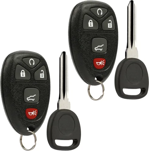 Llavero de entrada sin llave con llave de encendido compatible con Chevy Suburban Tahoe Traverse/GMC Acadia Yukon/Cadillac Escalade SRX/Buick