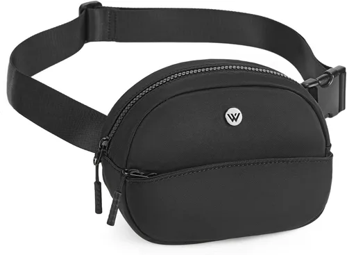 Miniatura 98 de WESTBRONCO Riñoneras para mujeres y hombres, bolsa para cinturón con bolsillos con cremallera, riñoneras modernas, bolsas cruzadas ligeras de 1