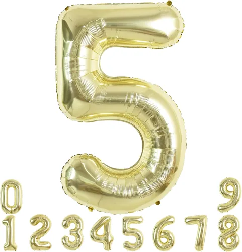 Miniatura 38 de TONIFUL 40 Inch Pastel Blue Number 8 Foil Balloons Large Mylar Foil Digital 8 Balloons for 8th Birthday, Gender Neutral Party, Baby Shower, Oro rosa
