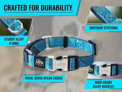 Miniatura 8 de Collar Martingale para perros, collar de entrenamiento para perros sin tirones y antideslizante, nailon resistente para caminar activamente, hebilla