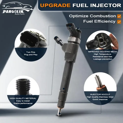 Miniatura 3 de PANGOLIN 0445110250 Inyector de combustible diesel 4PCS para MAZDA BT-50 WLAA-13-H50 WLC, WL3, MRZ-CD, 4X4, UN, CN 2.5D ENGINE, reemplace OE