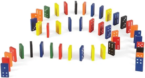 Miniatura 7 de ETA hand2mind Dominó con doble seis, codificados por colores, juego de 6.