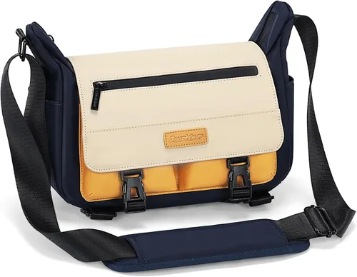 Cwatcun Bolsa de mensajero para cámara – Bolsa impermeable compacta para hombro DSLR para Canon/Nikon/Sony, bolsa ligera de viaje y fotografía