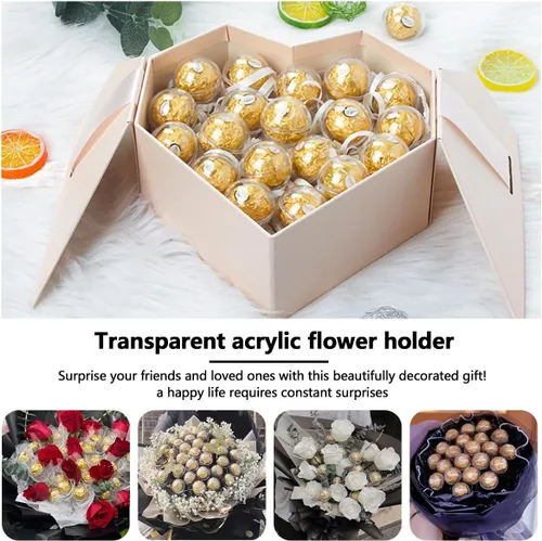 Miniatura 5 de DOERDO - 100 soportes para cajas de chocolate transparente de plástico para chocolates, mini magdalenas, para suministros de fiesta de cumpleaños