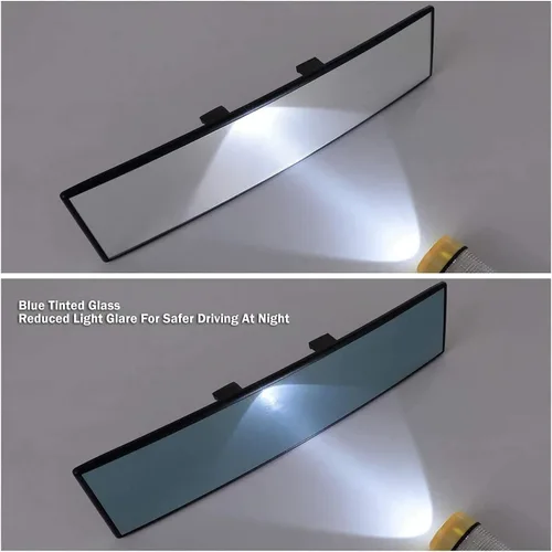 Miniatura 4 de Verivue Espejo retrovisor panorámico universal de 12 pulgadas, espejo retrovisor antirreflejos de gran ángulo para automóvil, accesorios de espejo