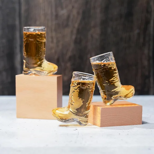 Miniatura 2 de Juego de vasos de chupito de botas de vaquero – Real (no plástico), decoraciones de despedida de soltera, fiesta temática del oeste y vaquero