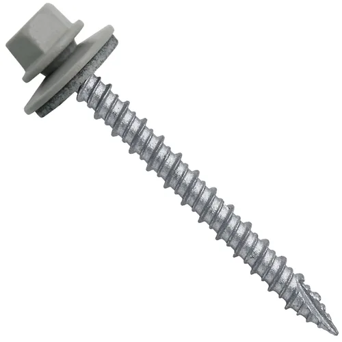 Miniatura 21 de Brite - Tornillos para techos de metal blanco (10 x 2 unidades), cabezal de arandela hexagonal, arranque automático/roscado, arandela EPDM, 3 x 250