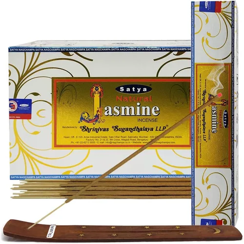 Miniatura 17 de TRUMIRI Paquete de soportes para incienso con varillas de incienso Satya Sai Baba Nagchampa de 3.53 oz (100 g) - Paquete de 1