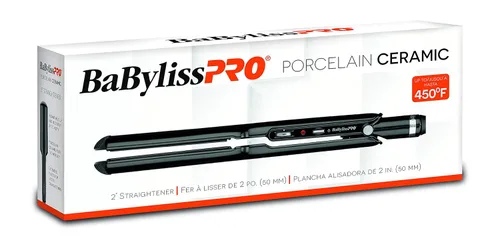 Miniatura 2 de BaBylissPRO Porcelain Flat Iron Hair Straightener, Hair Straightener Iron for Professional Salon Results and All Hair Types