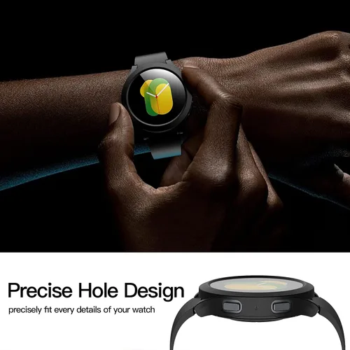 Miniatura 4 de Misxi - Juego de 2 fundas rígidas de policarbonato con protector de pantalla para Samsung Galaxy Watch 5 Galaxy Watch 4 de 40 mm, funda ultradelgada
