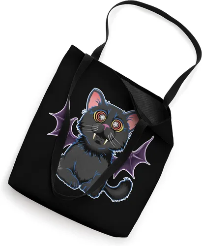 Miniatura 2 de Lindo ala de murciélago gato vampiro divertido Halloween pentagrama DOTD bolsa de mano