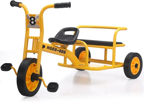 Miniatura 8 de Triciclo para niños de 3 a 5 años, patio de juegos preescolar, triciclos para niños, triciclo tándem para guardería, bicicleta tándem para niños