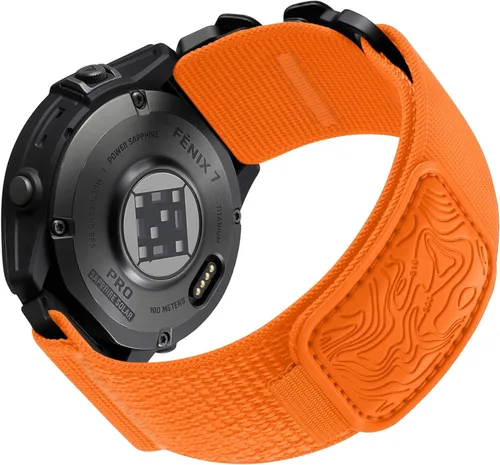 Miniatura 9 de Bandletic Compatible con Garmin Instinct 2 Correa de Reloj - Bandas Resistente de Nylon de Ajuste Rápido de 22mm para Fenix 8 E 47mm/7 6 Pro/5