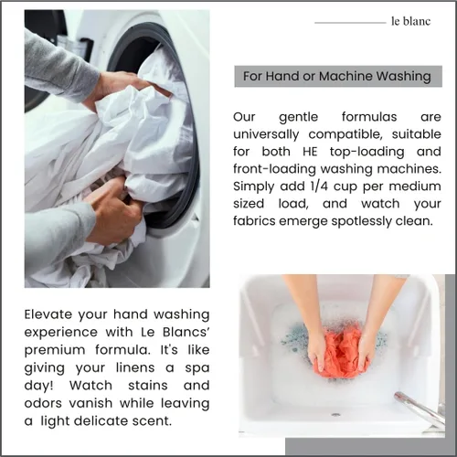 Miniatura 6 de Le Blanc® Original Linen Wash® - Limpiador de lavandería de lujo para ropa de cama y mesa, 64 onzas (paquete de 6)