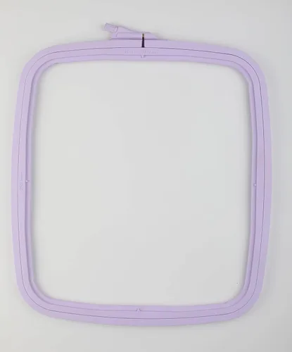 Miniatura 18 de Nurge 5 aros cuadrados grandes de plástico para bordar, aro de costura cruzada, aro de aguja perforadora, multicolor